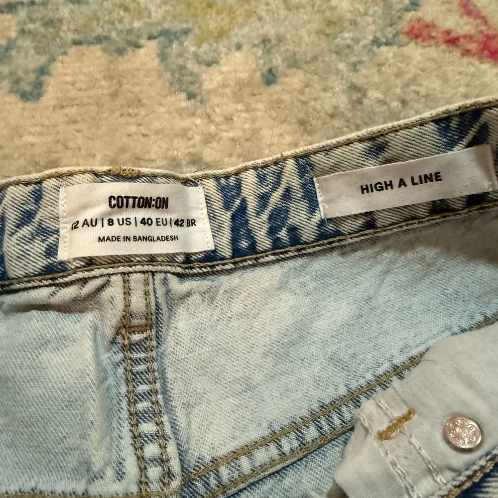 Cotton On Light Blue Jean Shorts - Picture 2 of 3